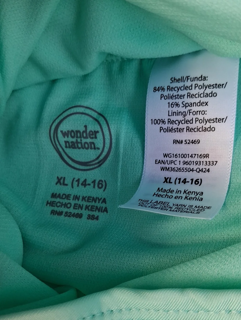 (2) Piece Kids Pastel Rainbow Colored Rash Guard Bathing Suit Set NWOT